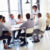 Businesswoman presenting to colleagues at a meeting